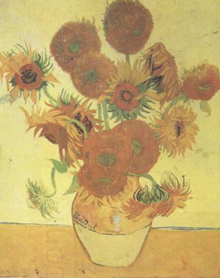 Vincent Van Gogh Still life:Vast with Fourteen Sunflowers (nn04) China oil painting art
